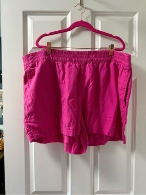 Old Navy Hot Pink Elastic Waist Shorts